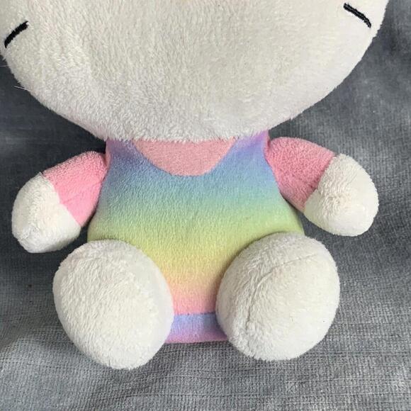 Ty Easter Hello Kitty with Pink Rainbow Bunny Ears Plush Sanrio 2013 Rab… - Picture 4 of 9